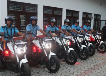 प्रदेश १ मा प्रहरीलाई मोटरसाइकल हस्तान्तरण