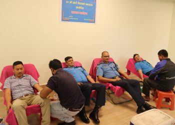 प्रहरी दिवसमा रक्तदान कार्यक्रम आयोजना