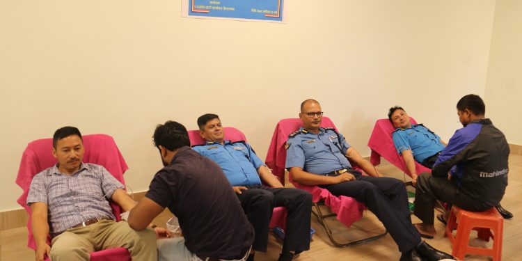 प्रहरी दिवसमा रक्तदान कार्यक्रम आयोजना