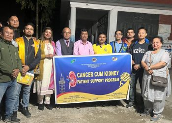 जनसहयोग माविका कार्यालय सहयोगी च्याङ्बालाई लायन्स क्लबद्वारा आर्थिक सहयोग