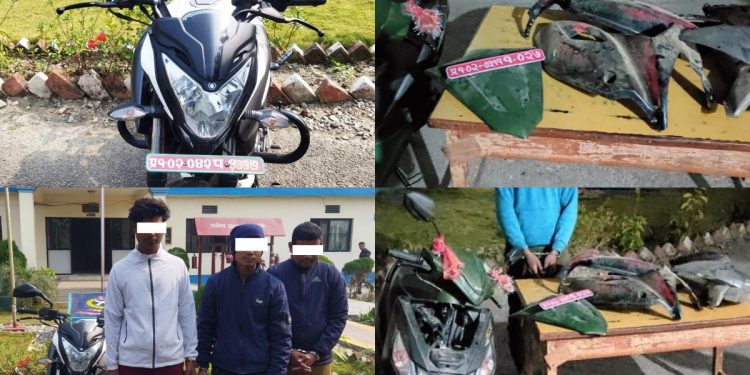 मोरङबाट मोटरसाईकल तथा स्कुटर चोरीमा संग्लग्न चार जना पक्राउ