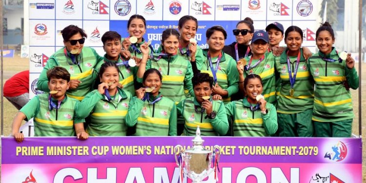 सदूरपश्चिमलाई प्रधानमन्त्री कप महिला टी–२० राष्ट्रिय क्रिकेटको उपाधि