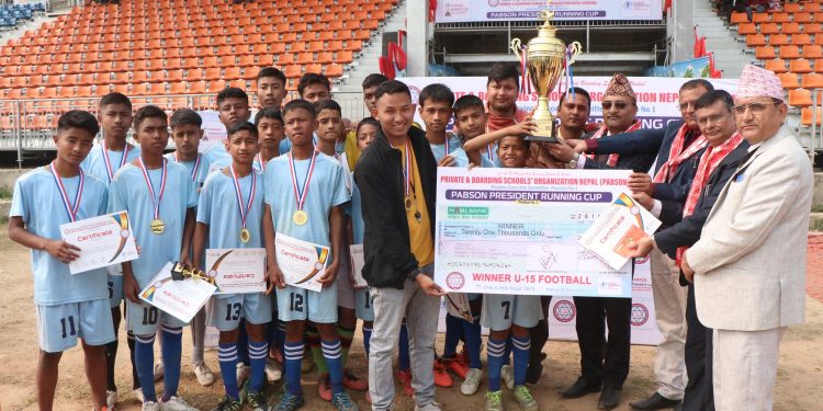 प्याब्सन प्रदेश १ ‘प्रेसिडन्ट रनिङ कप’को उपाधी मोरङको जुपिटरलाई