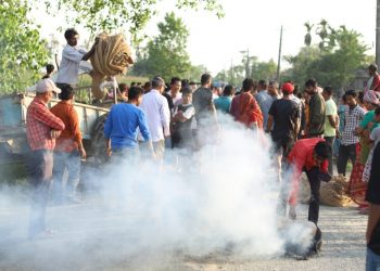 मोरङमा टिप्पर र ट्याक्टर ठोक्किएर दुर्घटना हुँदा एकको मृत्यु