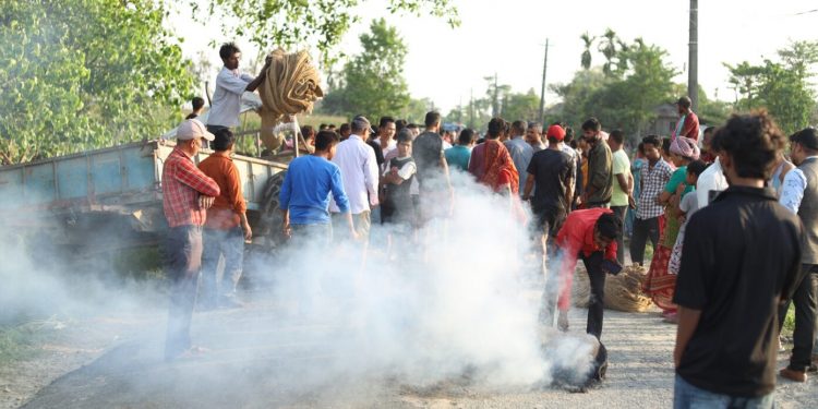 मोरङमा टिप्पर र ट्याक्टर ठोक्किएर दुर्घटना हुँदा एकको मृत्यु