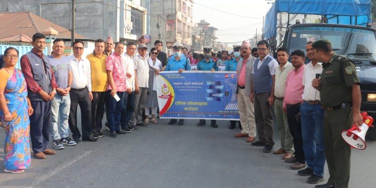 विराटनगरमा सुर्तीजन्य पदार्थको सेवन निषेध अभियान सफल बनाउन प्रभातफेरी