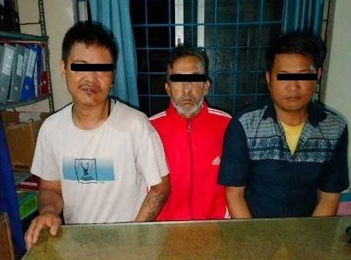 झापामा ब्राउनसुगरसहित तीनजना पक्राउ