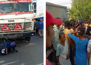मोरङमा टिपरको ठक्करबाट एक पुरुषको मृत्यु