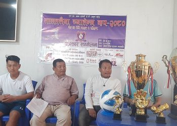 तालतलैयामा फुटबल प्रतियोगिताको तयारी