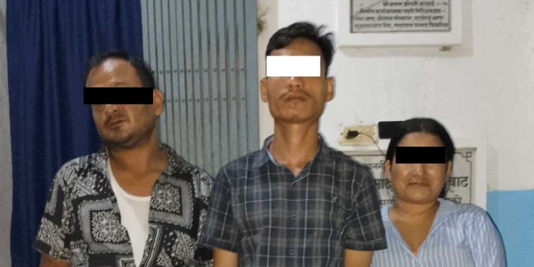 लागूऔषधसहित चारजना पक्राउ