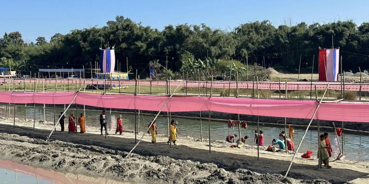 इटहरीको बूढीखोलामा दुई लाख भक्तजन भित्र्याउने तयारी