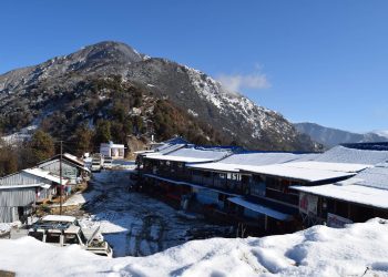 ताप्लेजुङ : पाथीभरा क्षेत्रमा हिमपात