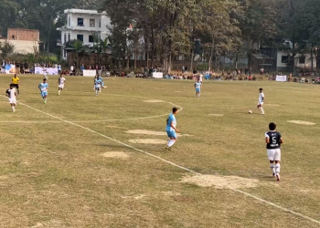 स्व. कृष्णप्रसाद भट्टराई स्मृति कोसी प्रदेशस्तरीय फुटबल : आयोजकलाई पराजित गर्दैै धनकुटा सेमिफाइनलमा