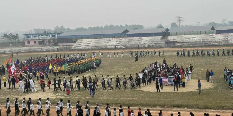 इटहरीमा राष्ट्रपति रनिङ शिल्ड प्रतियोगिता सुरु