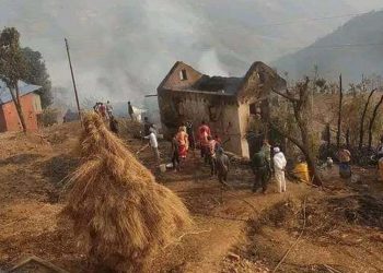 भोजपुरमा आगलागी हुँदा जलेर एकै परिवारका तीन बालबालिकाको मृत्यु