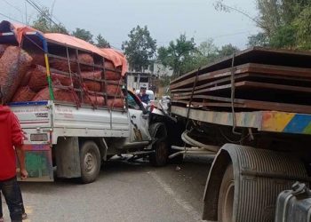 धनकुटामा पिकअपको ठक्करबाट ट्रक चालकको मृत्यु