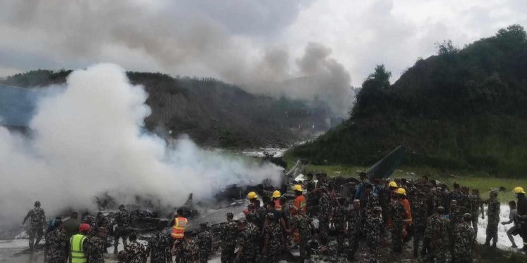 मर्मतका लागि उडेको सौर्य एयरलाइन्सको जहाज दुर्घटना, १८ जनाको मृत्यु