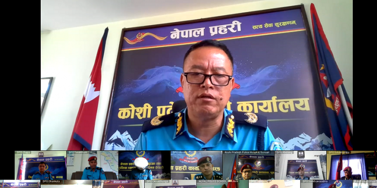 भयरहित वातावरणमा चाडपर्व मनाउने व्यवस्था मिलाउन कोशी प्रदेश प्रहरीका डीआईजीको निर्देशन