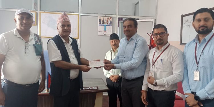 विराटनगरको सडक सौन्दर्यकरणका लागि हिमालयन बैंकको सहयोग