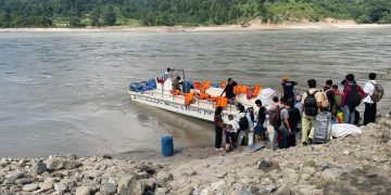 सप्तकोसीमा चल्न थाल्यो ‘जेटबोट’ 
