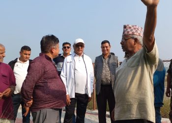 मुख्यमन्त्री कार्कीद्धारा पार्क निर्माण स्थलको निरीक्षण