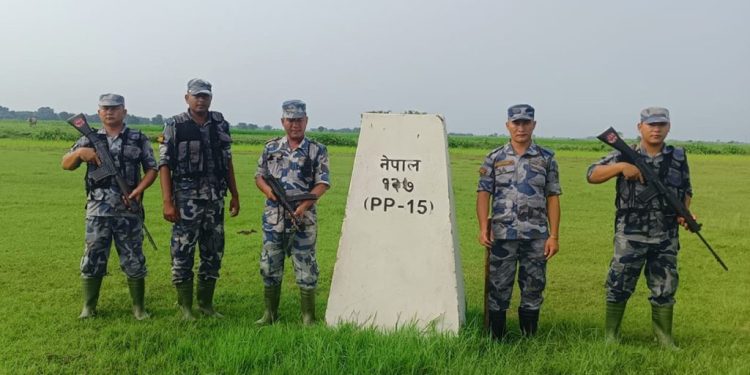 झापाको अन्तर-सीमा क्षेत्रमा अपराध नियन्त्रण गर्न सशस्त्रको सक्रियता