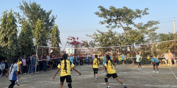 रेडक्रस हाँसपोशा उपशाखाद्धारा अन्तर विद्यालयस्तरीय भलिबल प्रतियोगिता