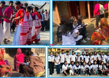 झागड समुदायको सर्वेक्षण गर्दै इटहरीको जनता बहुमुखी क्याम्पसका विद्यार्थी