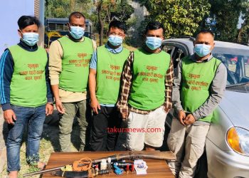 धरानबाट रासतालतर्फ आउँदै गरेको कारमा भरुवा बन्दुकसहित पाँच पक्राउ, वन्यजन्तुको सिकारीमा संलग्न