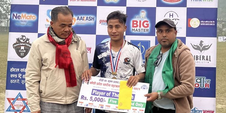 स्व. कृष्णप्रसाद भट्टराई स्मृति गोल्डकप : सिंहदेवी फुटबल क्लब धनकुटा अन्तिम चारमा