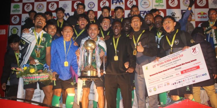 न्यूरोड टिम काठमाडौँलाई लगातार दोस्रोपटक बुढासुब्बा गोल्डकपको उपाधि