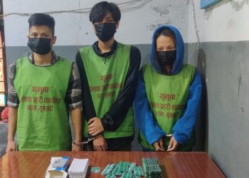 धरानमा तीन जना सवार स्कुटर चेकजाँच गर्दा फेला पर्यो लागूऔषध