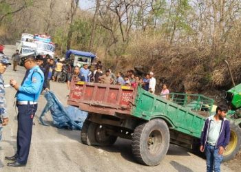 धनकुटामा ट्रयाक्टर दुर्घटना हुँदा २० वर्षीय युवकको मृत्यु