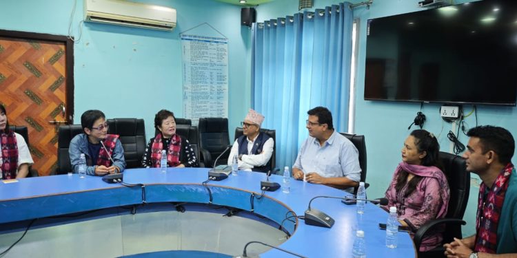 दक्षिण कोरियाली टोलीलाई विराटनगर महानगरमा स्वागत