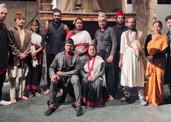 विराटनगरको गुरुकुलमा प्रख्यात उपन्यास ‘एक चिहान’ मञ्चन हुँदै