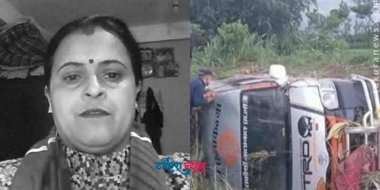 उदयपुरमा हायस गाडी बगाउँदा मोरङकी अधिकारीको मृत्यु