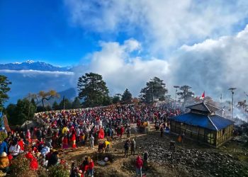 एकैदिन ६ हजार ३९३ जना भक्तजनले गरे पाथीभरा दर्शन