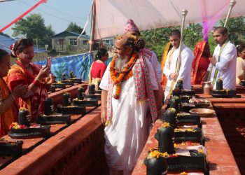 इटहरीस्थित १०८ शिवलिङ्ग परिसरमा पहिलोपटक शतबिज छर्ने तयारी