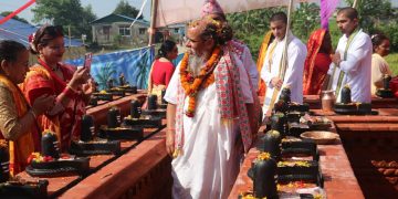 इटहरीस्थित १०८ शिवलिङ्ग परिसरमा पहिलोपटक शतबिज छर्ने तयारी