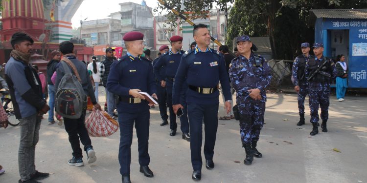 विराटनगरमा सिमाना अनुगमन तथा निरीक्षण