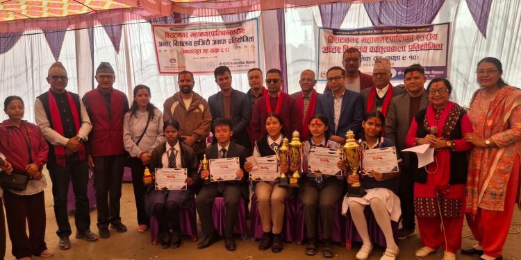 महानगरस्तरीय वक्तृत्वकला प्रतियोगितामा पोखरिया माविकी सायुन्षा प्रथम