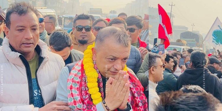 सुनसरी आएर गगन थापाले भने – ‘राजीव कोइराला दाईलाई जिताइदिनु, बाँकी कुरा म गर्नेछु’