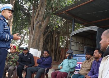 इटहरीमा सिटी सफारी चालकलाई लक्षित ट्राफिक सचेतना कार्यक्रम