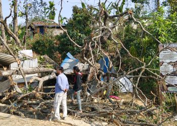 उदयपुरमा हुरीबतासबाट दुई जनाको मृत्यु, ६ जना घाइते