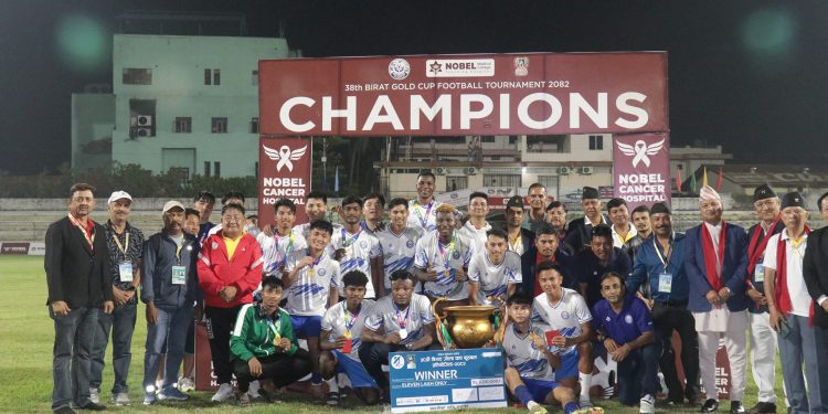 झापा ११ लाई विराट गोल्डकपको उपाधि