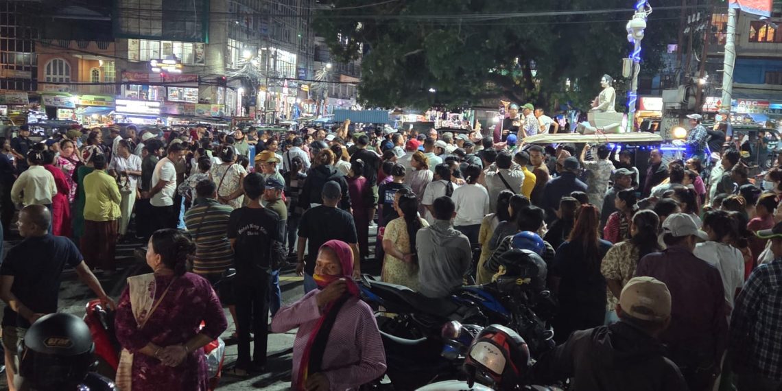 सुकुम्बासी बस्तीमा डोजर चलाएको भन्दै धरानमा मशाल जुलुस