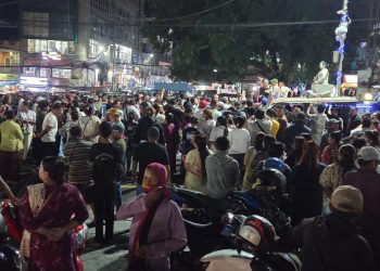 सुकुम्बासी बस्तीमा डोजर चलाएको भन्दै धरानमा मशाल जुलुस
