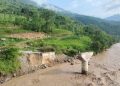 पाँचथरमा बाढी र पहिरोले चार परिवार विस्थापित, जलविद्युत् आयोजनामा पनि क्षति