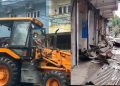 वर्षौंदेखि भाडामा चलिरहेका सटरमा चल्यो डोजर, कोशी अस्पतालको जग्गा फिर्ता