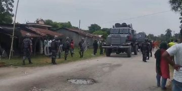 तनाव नघटेपछि कप्तानगन्जमा नेपाली सेना परिचालन